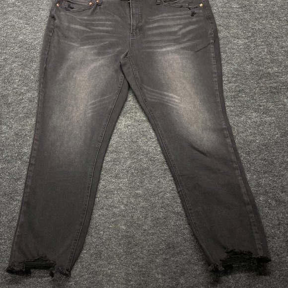 TS Vintage Inspired Crop Jeans- Black- Size 16W - Picture 4 of 10